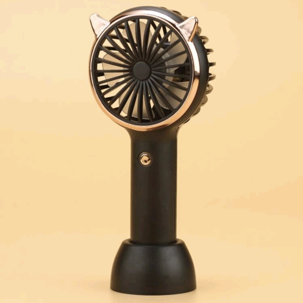 NEW Black Rechargeable Fan
